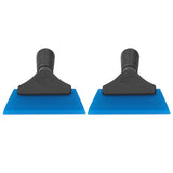 2pcs Car Window Scraper Water Ice Squeegee Snow Shovel NonSlip Handle Glass Cleaning Tool