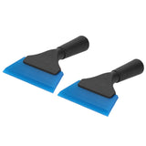 2pcs Car Window Scraper Water Ice Squeegee Snow Shovel NonSlip Handle Glass Cleaning Tool