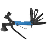 15In1 Axe Hammer MultiFunctional Camping Survival Screwdrivers Pliers Bottle Opener(Blue ) In Australia - Darrahopens