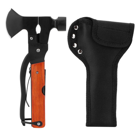 15In1 Axe Hammer MultiFunctional Camping Survival Screwdrivers Pliers Bottle Opener(Wood Grain ) In Australia - Darrahopens