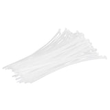 100Pcs Cable Ties Multiple Use Fastener Thick Thin Nylon Zip Wraps Supplies 8 x 400White