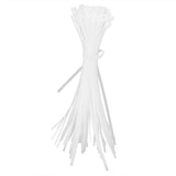 100Pcs Cable Ties Multiple Use Fastener Thick Thin Nylon Zip Wraps Supplies 8 x 400White