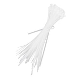 100Pcs Cable Ties Multiple Use Fastener Thick Thin Nylon Zip Wraps Supplies 8 x 400White