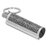Cigarette Lighter Matchstick Kerosene Lighter Waterproof Lighter Outdoor Vintage Key ChainGray