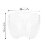 Anti-Fog Transparent Face Shield Full Face Covering Protective Visor for Office School Restaurants