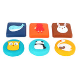 12pcs Silicone Anti Collision Door Bumper Shockproof Crash Pad Sticker for Door Handle Furniture