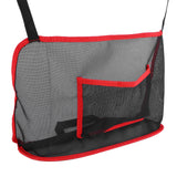 Handbag Holder Organizer Polyester Fiber Car Interior Seat Back Storage Net Bag AccessoryWith Pocket Red In Australia - Darrahopens