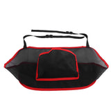Handbag Holder Organizer Polyester Fiber Car Interior Seat Back Storage Net Bag AccessoryWith Pocket Red In Australia - Darrahopens