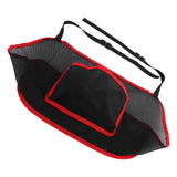 Handbag Holder Organizer Polyester Fiber Car Interior Seat Back Storage Net Bag AccessoryWith Pocket Red In Australia - Darrahopens