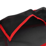 Handbag Holder Organizer Polyester Fiber Car Interior Seat Back Storage Net Bag AccessoryWith Pocket Red
