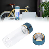 Hydrogen Water Bottle Generator USB Portable Hydrogen Water Maker Machine 380ml Blue