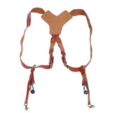 Camera Double Shoulder Strap Leather Camera Harness Photography Accessories for Outdoor Use In Australia - Darrahopens