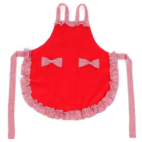Bowknot Apron Multifunctional Cooking Oil‑Proof Waterproof Antifouling Apron for KitchenRed In Australia - Darrahopens