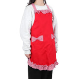 Bowknot Apron Multifunctional Cooking Oil‑Proof Waterproof Antifouling Apron for KitchenRed In Australia - Darrahopens