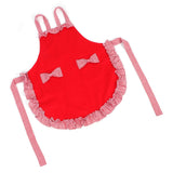 Bowknot Apron Multifunctional Cooking Oil‑Proof Waterproof Antifouling Apron for KitchenRed
