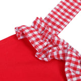 Bowknot Apron Multifunctional Cooking Oil‑Proof Waterproof Antifouling Apron for KitchenRed In Australia - Darrahopens