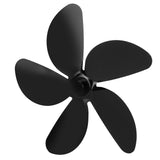 Fireplace Fan Blade Universal Aluminum Alloy 5-Blade Heat Powered Fan Accessory Black In Australia - Darrahopens