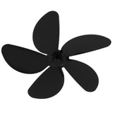 Fireplace Fan Blade Universal Aluminum Alloy 5-Blade Heat Powered Fan Accessory Black In Australia - Darrahopens