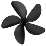Fireplace Fan Blade Universal Aluminum Alloy 5-Blade Heat Powered Fan Accessory Black In Australia - Darrahopens
