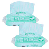 2Packs Disposable NonWoven Rag Washing Dish Towel Kitchen Cleaning Cloth Wiping Rag(Green ) In Australia - Darrahopens