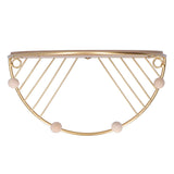 Display Shelf Storage Rack with Clothes Hanger Hook for Home Living Room Entryway GoldS In Australia - Darrahopens