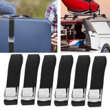 6PCS Heavy Duty Lashing Straps Adjustable Buckle Tie Down Straps for Motorcycle Trucks Luggage
