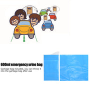10 Sets Disposable Urine Bags Portable Travel Station Wagon Lady Children Emergency