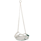 Plant Hanger PU Leather Wall Hanging Flower Pot Holder Basket Home Garden DecorationS Green