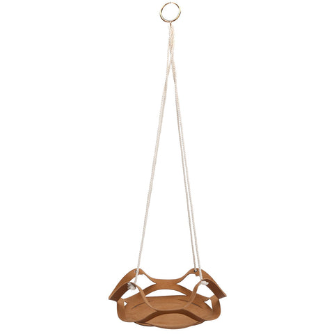 PU Leather Flower Pot Display Holder Succulent Hanging Basket Planter DecorationL Brown In Australia - Darrahopens