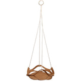 PU Leather Flower Pot Display Holder Succulent Hanging Basket Planter DecorationL Brown In Australia - Darrahopens