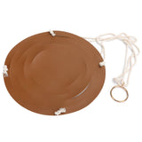 PU Leather Flower Pot Display Holder Succulent Hanging Basket Planter DecorationL Brown In Australia - Darrahopens
