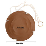 PU Leather Flower Pot Display Holder Succulent Hanging Basket Planter DecorationL Brown