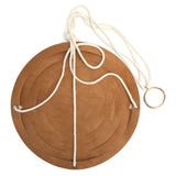 PU Leather Flower Pot Display Holder Succulent Hanging Basket Planter DecorationL Brown