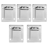5Pcs Shelf Mount Bracket Hanger Stainless Steel Tube Support Holder Buckle Hardware SilverSealing Type In Australia - Darrahopens