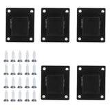 5pcs Wall Shelf Mount Bracket Display Shelf Hook Hanger Rack Tube Bar Holder BlackOpening Type In Australia - Darrahopens