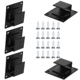 5pcs Wall Shelf Mount Bracket Display Shelf Hook Hanger Rack Tube Bar Holder BlackOpening Type In Australia - Darrahopens