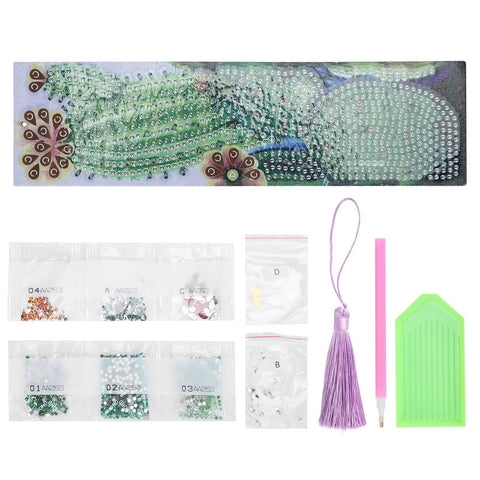 DIY Diamonds Painting Bookmarks Tassel Bookmark for Home Office School DIY MakingSucculent Pattern In Australia - Darrahopens