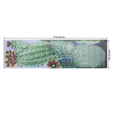 DIY Diamonds Painting Bookmarks Tassel Bookmark for Home Office School DIY MakingSucculent Pattern