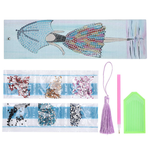 DIY Diamond Painting Bookmarks with Tassel Crafts Gift for Home Office School UseAA389‑Girl In Australia - Darrahopens