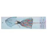 DIY Diamond Painting Bookmarks with Tassel Crafts Gift for Home Office School UseAA389‑Girl