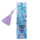DIY Diamond Painting Bookmarks with Tassel Crafts Gift for Home Office School UseAA390‑Vase