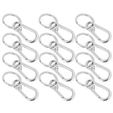 12pcs Alloy Keychain AntiRust No Deformation Glossy Surface for Hanging Key Wallet Zip Belt