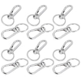 12pcs Alloy Keychain AntiRust No Deformation Glossy Surface for Hanging Key Wallet Zip Belt