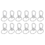 12pcs Alloy Keychain AntiRust No Deformation Glossy Surface for Hanging Key Wallet Zip Belt