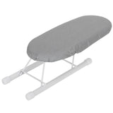 Mini Ironing Board Foldable Sleeve Cuffs Collars Ironing Table for Home Travel UseSilver Cloth