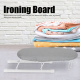 Mini Ironing Board Foldable Sleeve Cuffs Collars Ironing Table for Home Travel UseSilver Cloth