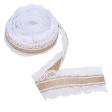 10m DIY Jute Lace Roll Wedding Birthday Party Decoration Crafts Clothing Accessories