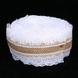 10m DIY Jute Lace Roll Wedding Birthday Party Decoration Crafts Clothing Accessories