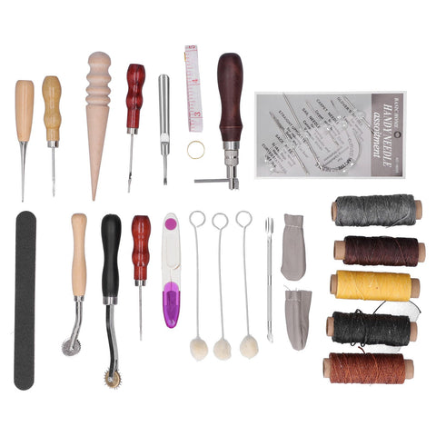 31PCS Leather Sewing Tools DIY Leather Craft Tools Hand Stitching Tool Set Sewing Accessories In Australia - Darrahopens