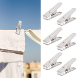 20Pcs Clothes Clips Stainless Steel Clothes Hanging Pins Clamps Home Laundry Underwear Pegs